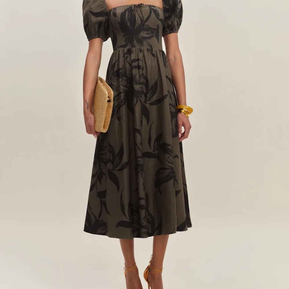 Elegant Marella Linen Dress Reformation